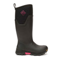 Muck Boots Arctic Ice Tall Botas De Agua Negras/Rosa Fuerte De Goma