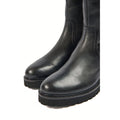 Pod Hannah Botas De Mujer Negras De Piel/Textil