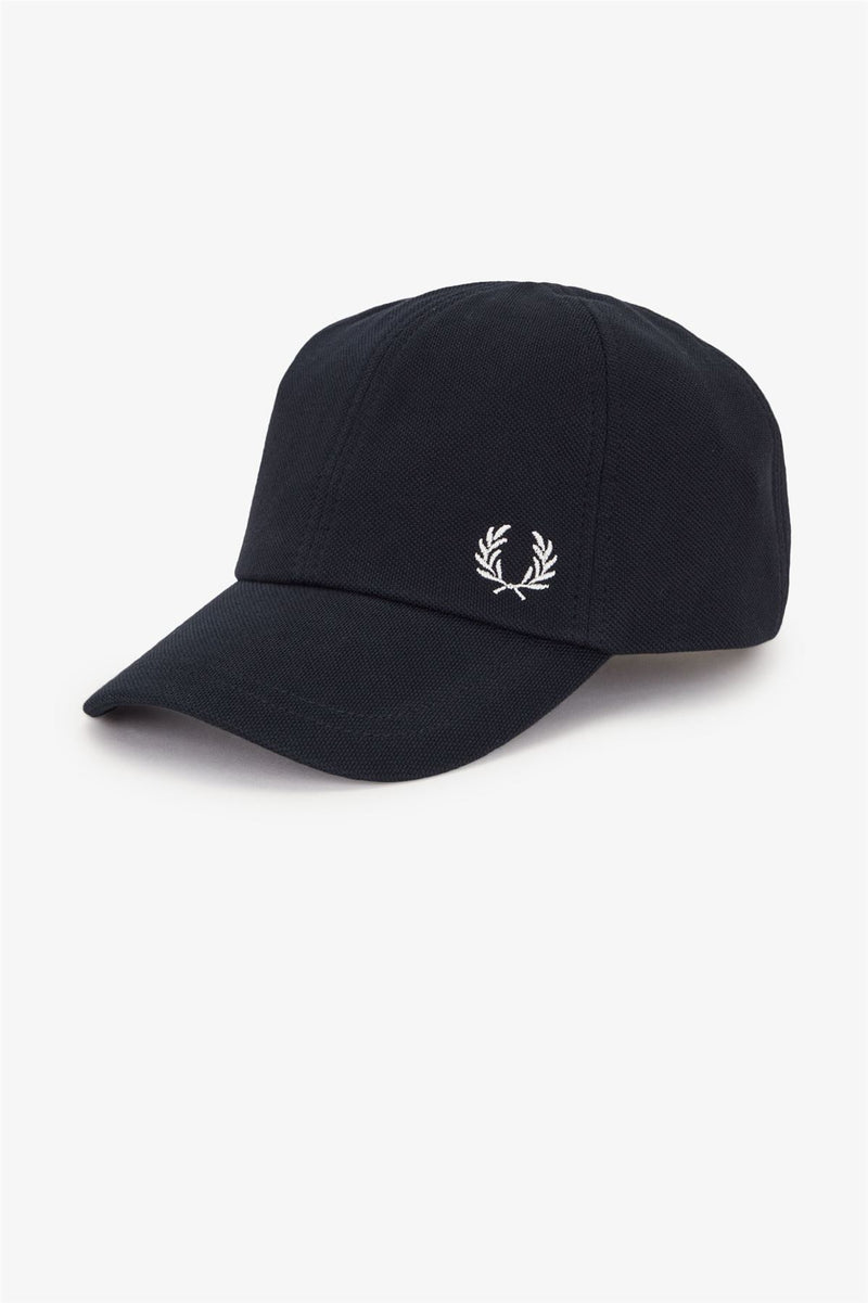 Fred Perry Pique Classic Gorras De Algodón Azul Marino/Blanco