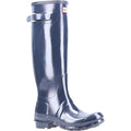 Hunter Original Tall Gloss Botas De Agua Azul Marino De Mujer.
