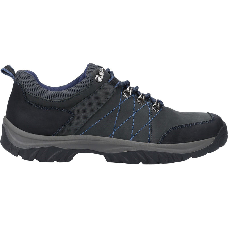 Cotswold Toddington Zapatos De Cuero Para Hombre En Color Azul Marino Con Cordones.