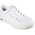 Skechers Arch Fit Arcade Meet Ya There Zapatillas Blancas De Algodón Para Mujer