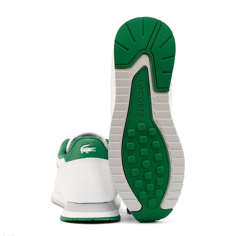 Lacoste Linetrack Zapatillas Blancas De Cuero Para Hombre