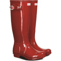 Hunter Original Tall Gloss Botas De Agua Rojas Militares De Mujer De Caucho.
