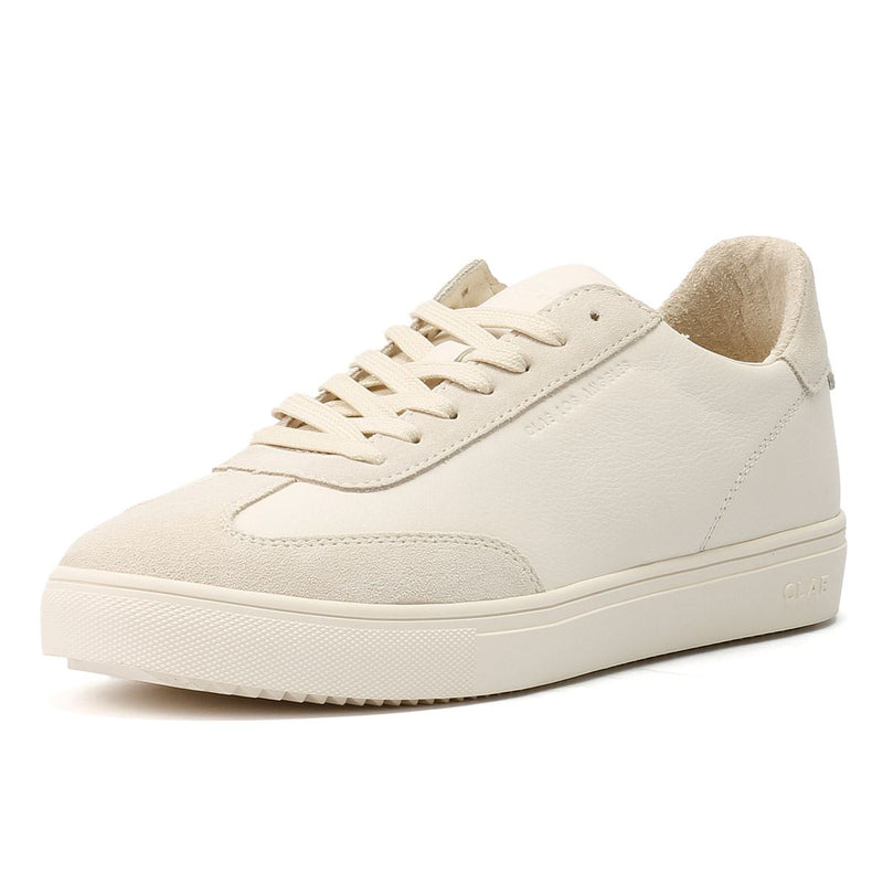 Clae Deane Zapatillas Blancas De Cuero Para Hombre