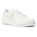 Lacoste T-Clip Zapatillas Blancas De Cuero Para Mujer