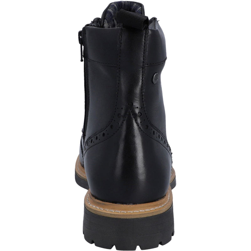 Hunter Cawdor Zapatos Negros Brogues De Cuero Para Hombre