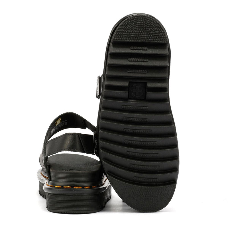 Dr. Martens Voss II Athena Sandalias De Cuero Para Mujer En Color Negro