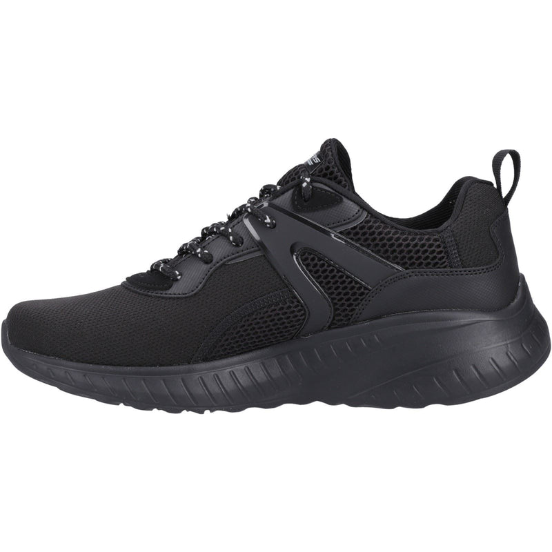 Skechers Bobs Squad Chaos Elevated Drift Zapatillas De Hombre Negras De Poliuretano.
