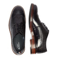 Ben Sherman Archie Brogue Zapatos De Hombre Negros De Cuero Con Cordones.