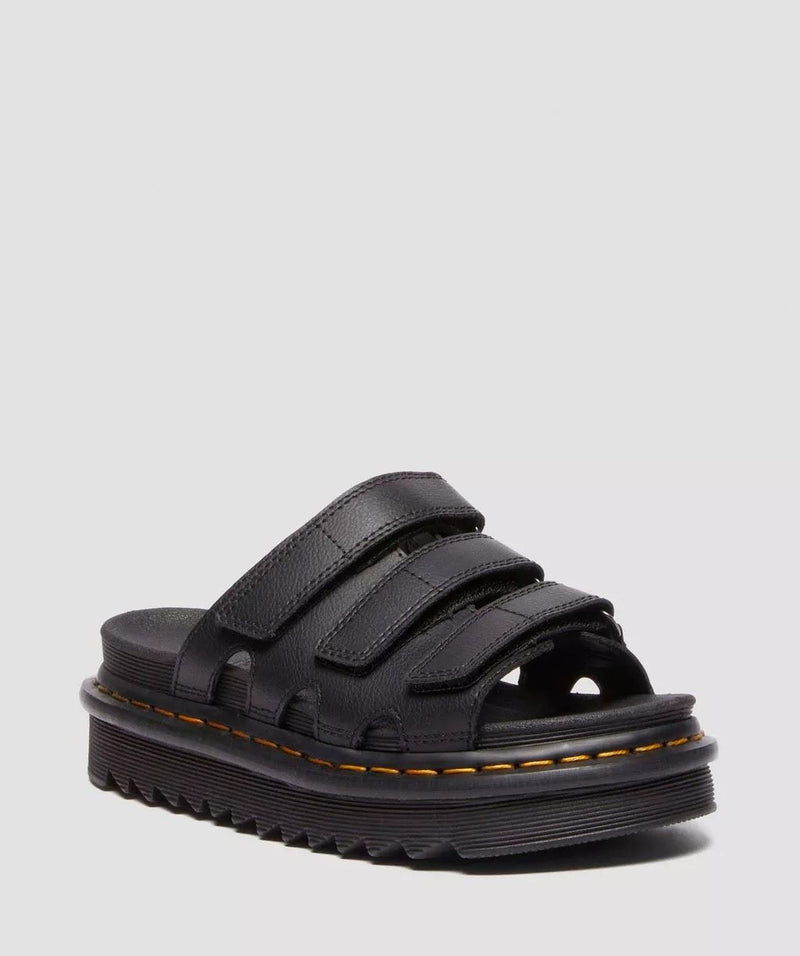 Dr. Martens Raine Athena  Slides De Cuero Para Mujer En Negro