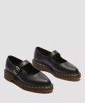 Dr. Martens Elphie Mary Jane Virginia Zapatos De Mujer De Cuero Negros