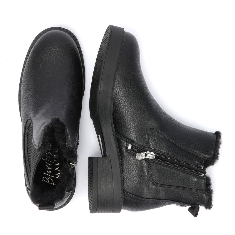 Blowfish Malibu Vera Cozy Botas Negras De Mujer De Piel Sintética.