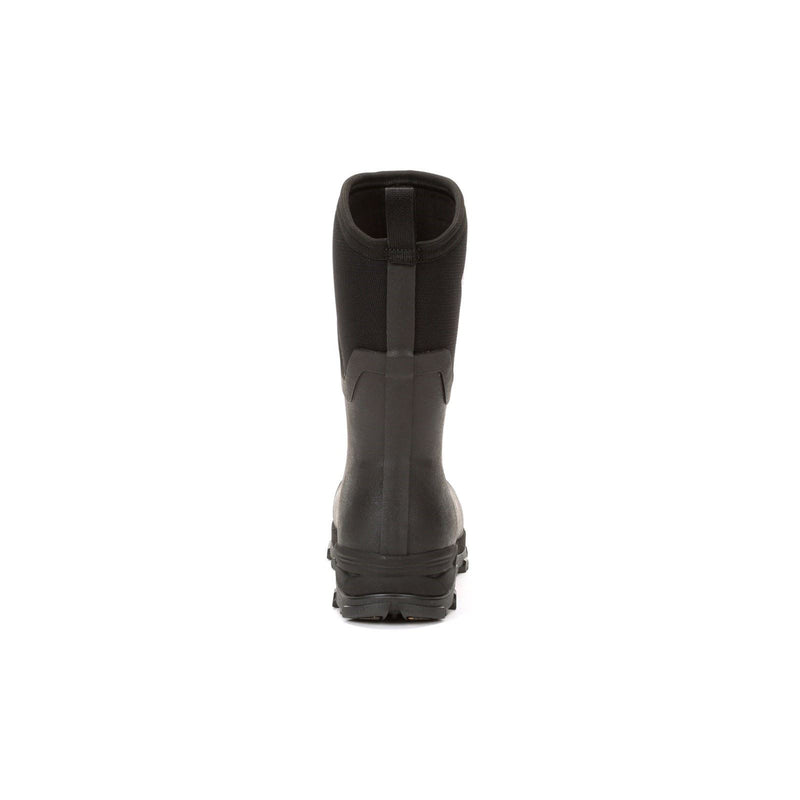 Muck Boots Arctic Ice Mid AGAT Botas De Agua Negras/Rosa Fuerte De Goma