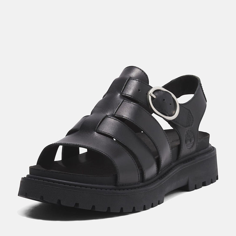 Timberland Clairemont Way Fisherman Sandalias De Cuero Para Mujer En Color Negro