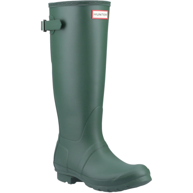 Hunter Original Tall Back Adjustable Botas De Agua Verdes Para Mujer