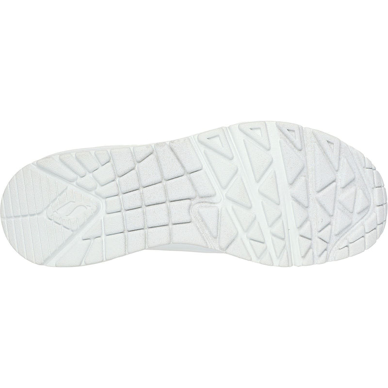 Skechers Uno Pop Back Zapatillas Sintéticas De Mujer Blancas/Coral