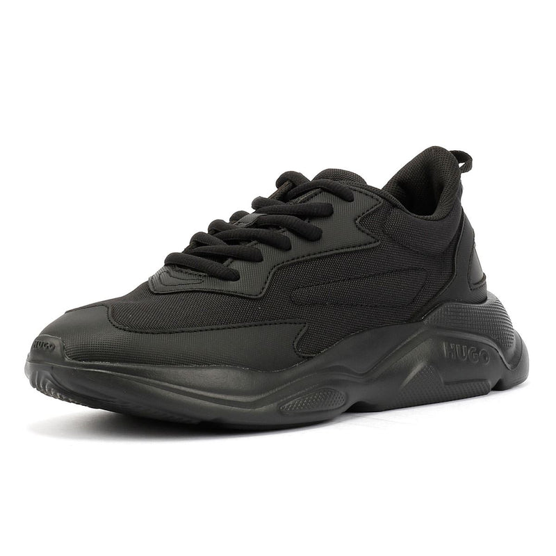 Hugo Leon Runn Zapatillas Negras De Mujer.