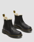 Dr. Martens Botas Leonore De Mujer En Negro Quemado De Wyoming