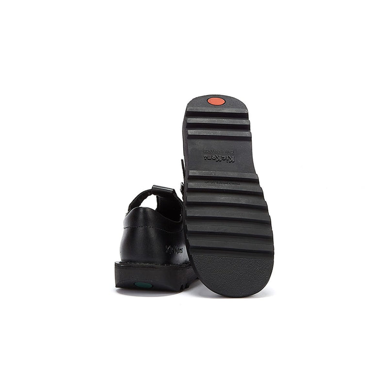 Kickers Zapatos De Cuero Negro Para Bebé Kick T