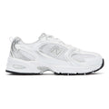 New Balance 530 Zapatillas Blancas/Metalizadas Plateadas Munsell