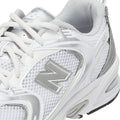 New Balance 530 Zapatillas Blancas/Metalizadas Plateadas Munsell