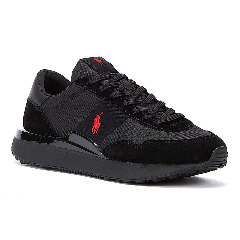 Ralph Lauren Entrenador 89 Triple Para Hombres En Negro/Rojo
