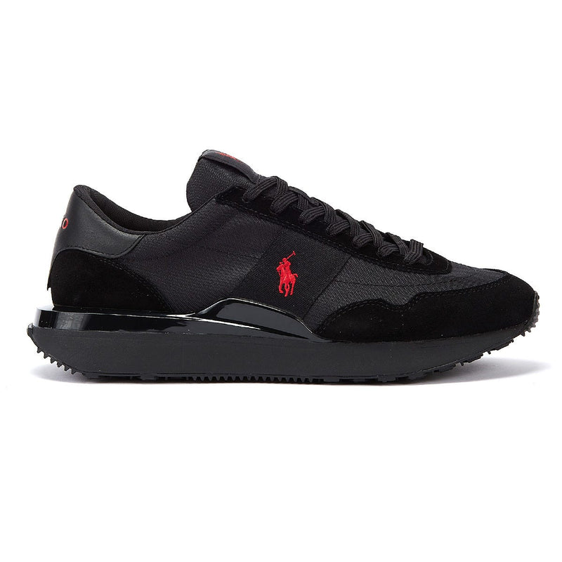 Ralph Lauren Entrenador 89 Triple Para Hombres En Negro/Rojo