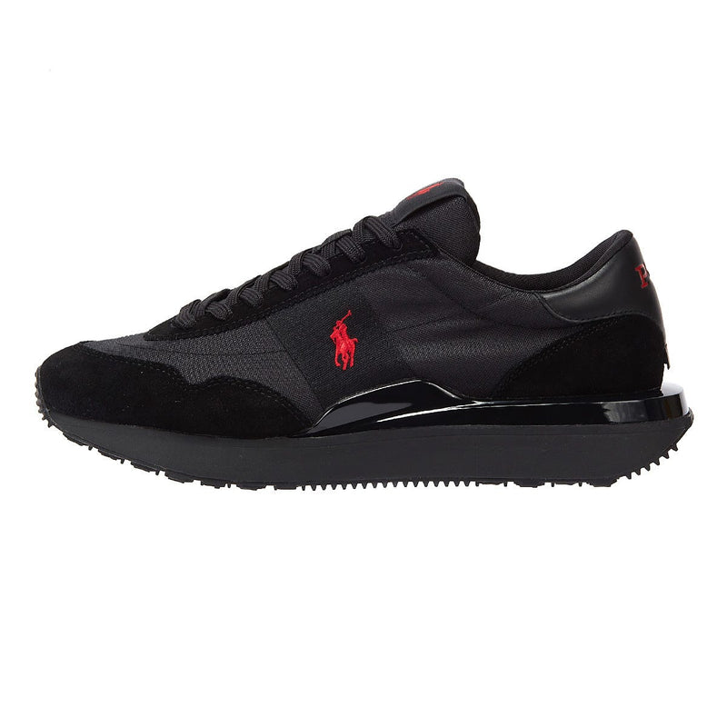 Ralph Lauren Entrenador 89 Triple Para Hombres En Negro/Rojo