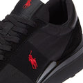 Ralph Lauren Entrenador 89 Triple Para Hombres En Negro/Rojo