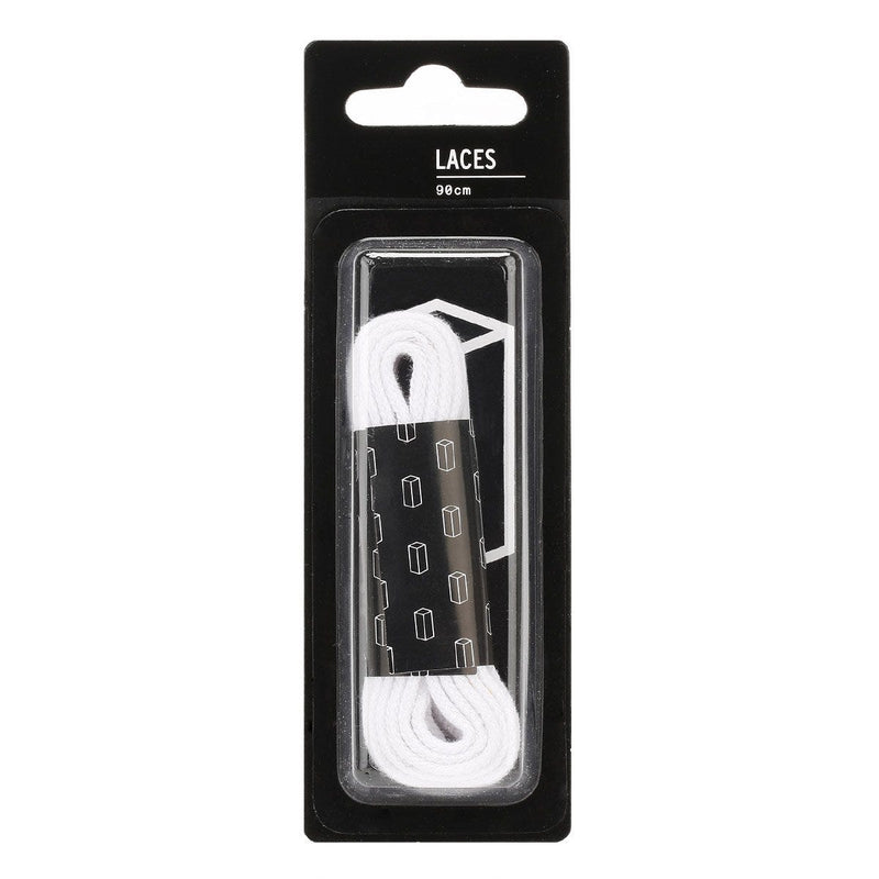 TOWER London Cordones Planos Blancos (90cm)